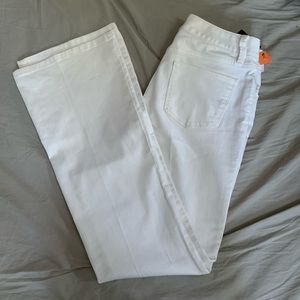 White Bell Bottom Flare Jeans